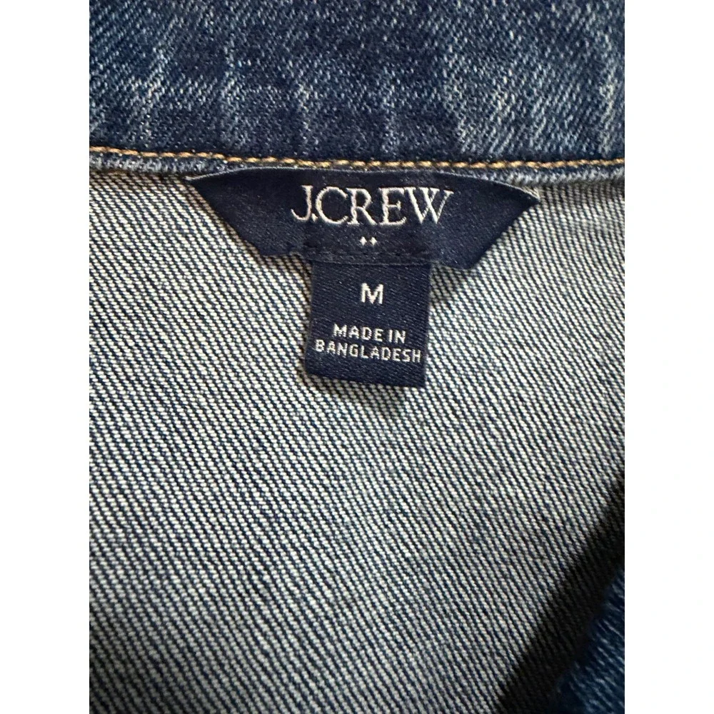 J. Crew Classic Trucker Jean Jacket Blue Medium Wash Denim M